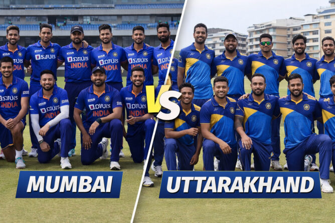 मुंबई बनाम उत्तराखंड क्रिकेट टीम, विजय हज़ारे ट्रॉफी 2025-26 में खेलते हुए