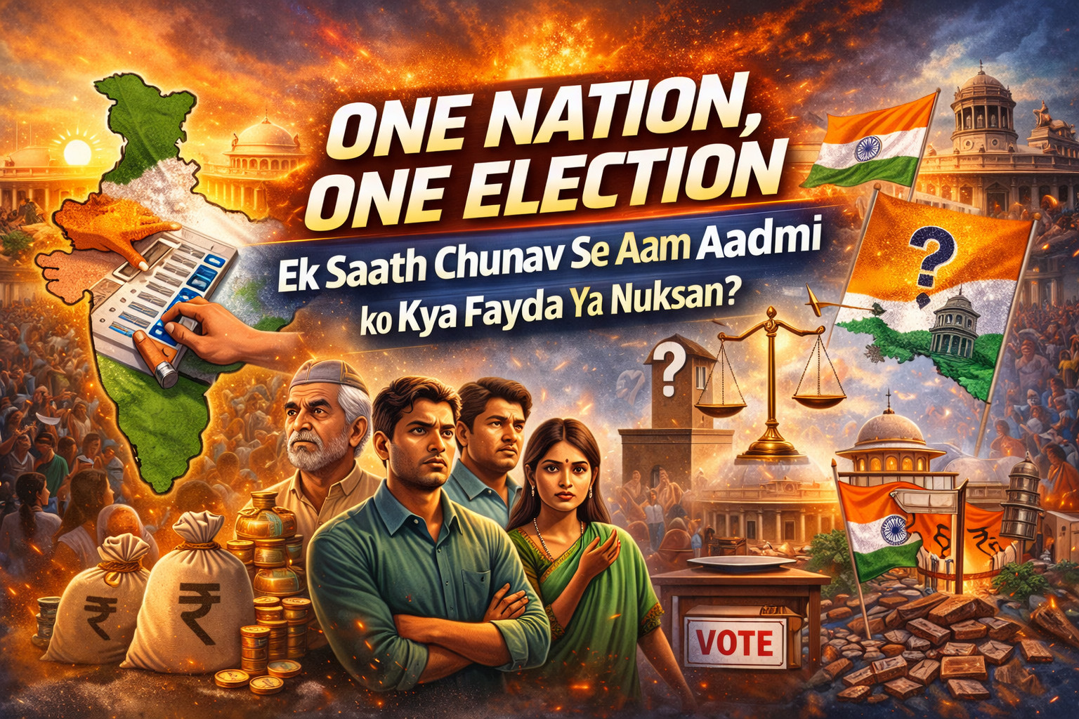 One Nation, One Election: Ek Saath Chunav Se Aam Aadmi Ko Kya Fayda Ya Nuksan?